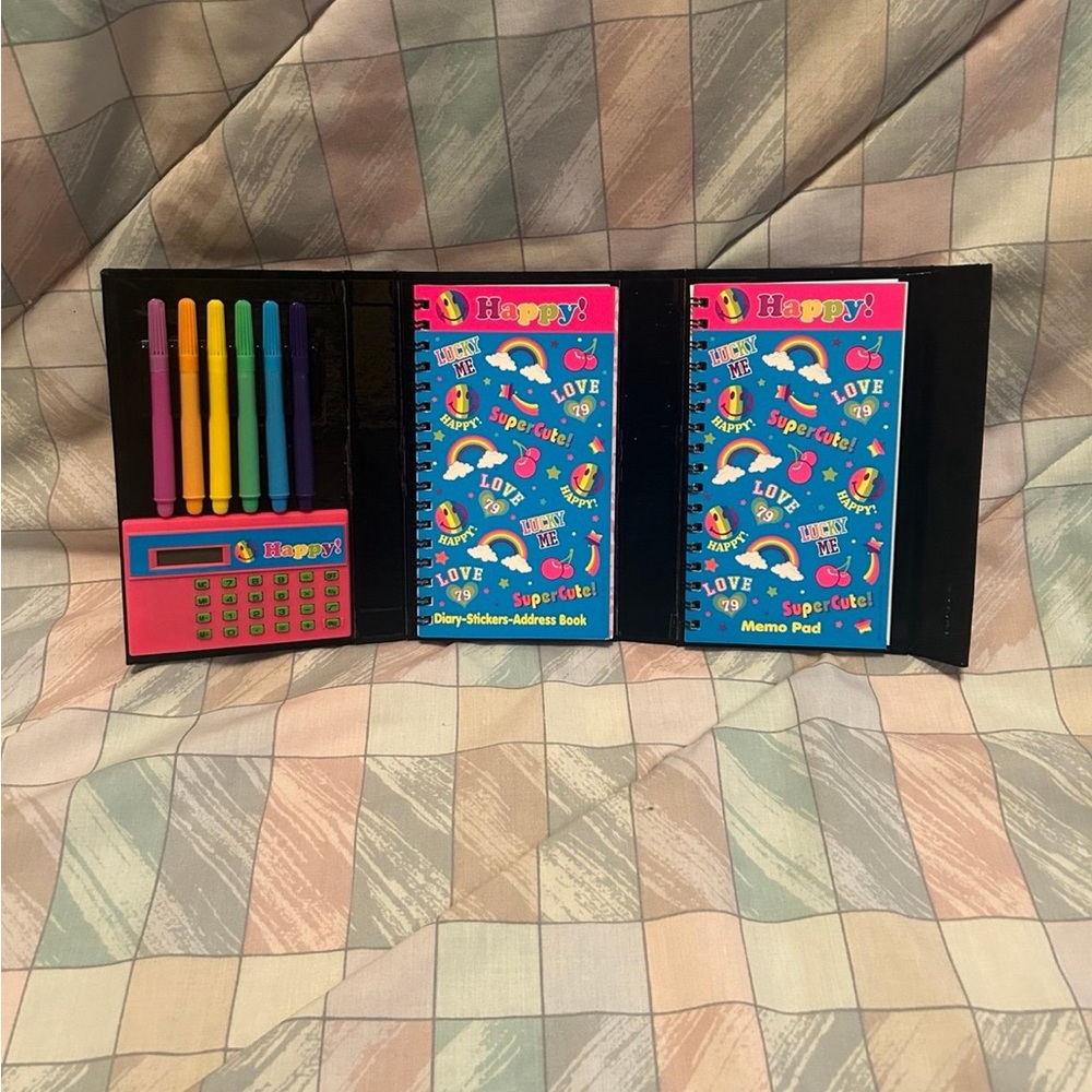 Lisa Frank Flip Out Organizer with Calculator, Markers, Memo Pad, Address Book